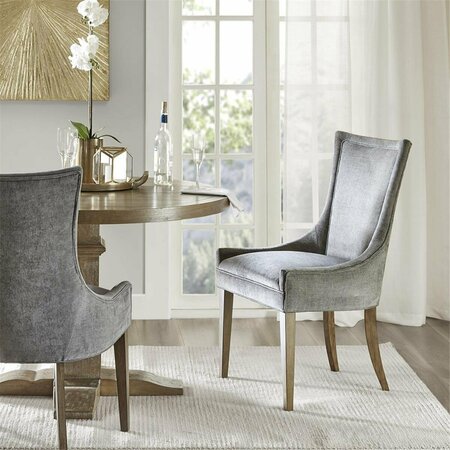 MADISON PARK Dining Side Chair - Dark Gray, 2PK MPS108-0156